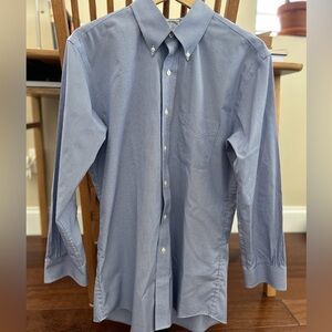 Brooks Brothers Explorer Collection Non-Iron, Dress Shirt - Blue Checkered